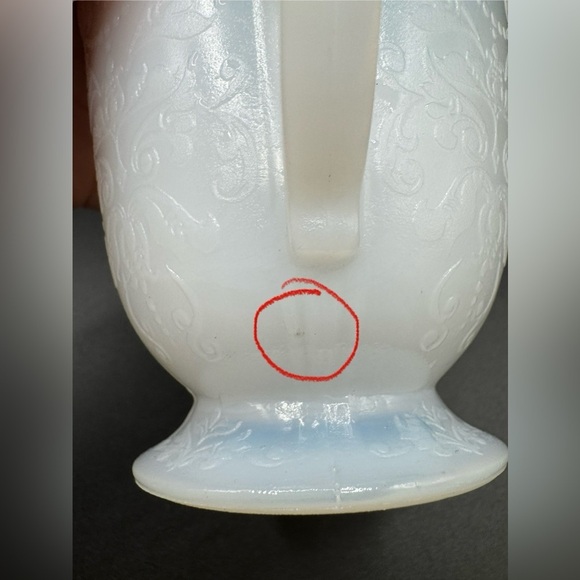 VTG Macbeth Evans American Sweetheart Sugar Bowl Depression Monax Glass - Picture 6 of 9